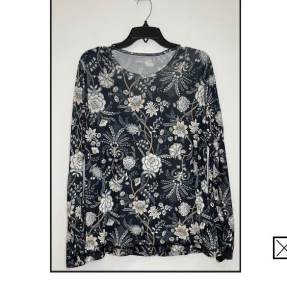 Long floral blouse